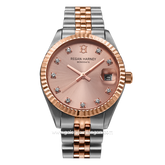 REGAN HARNEY LADY MONODATE RH013-03 Combination Silver Rosegold Dial Pink Stainless Steel
